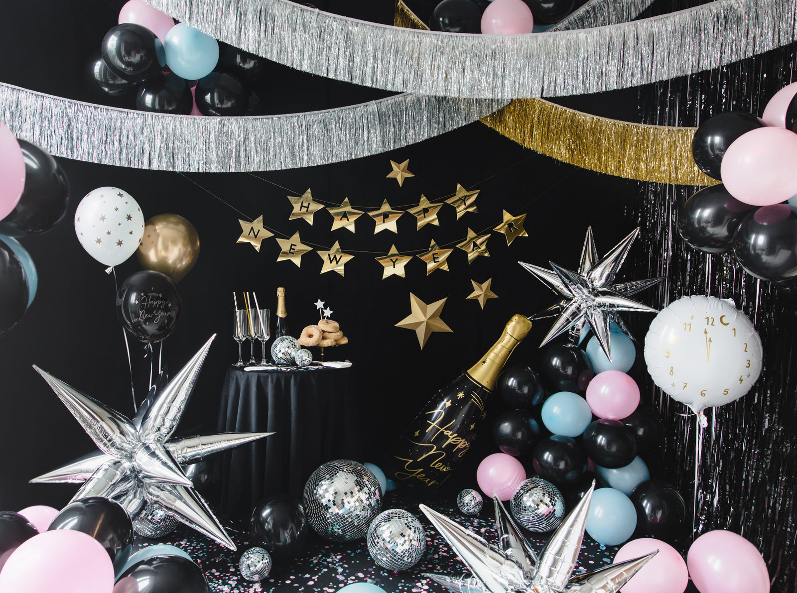 Gold Tinsel Fringe Garland