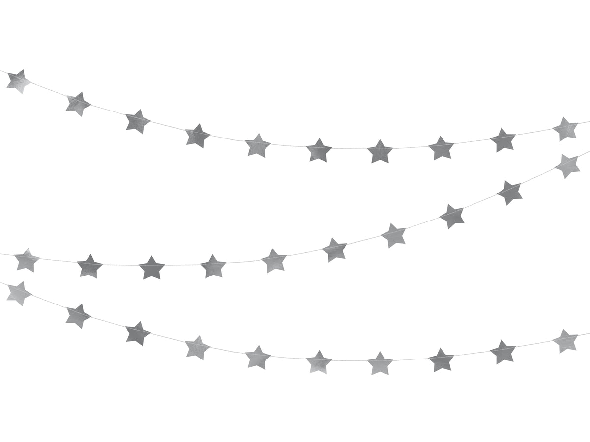 Silver Star Garland