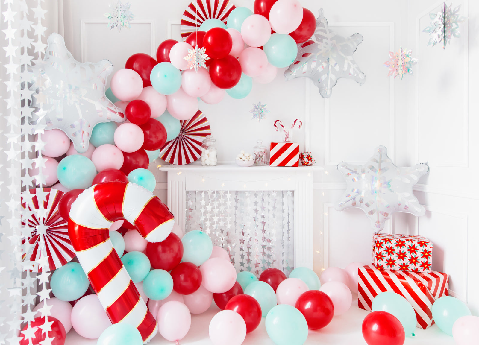 Silver Star Backdrop Curtain
