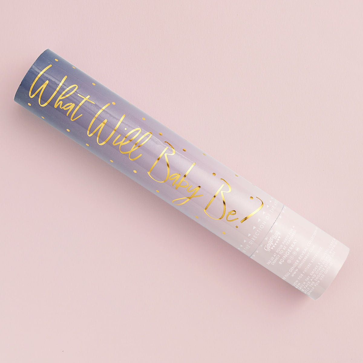 Pink Gender Reveal Smoke Cannon with Confetti