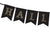 Black & Gold Halloween Pennant Banner
