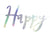 Happy Birthday Iridescent Banner