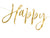 Happy New Year Gold Banner 