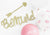 Gold Glittery Be Mine! Banner