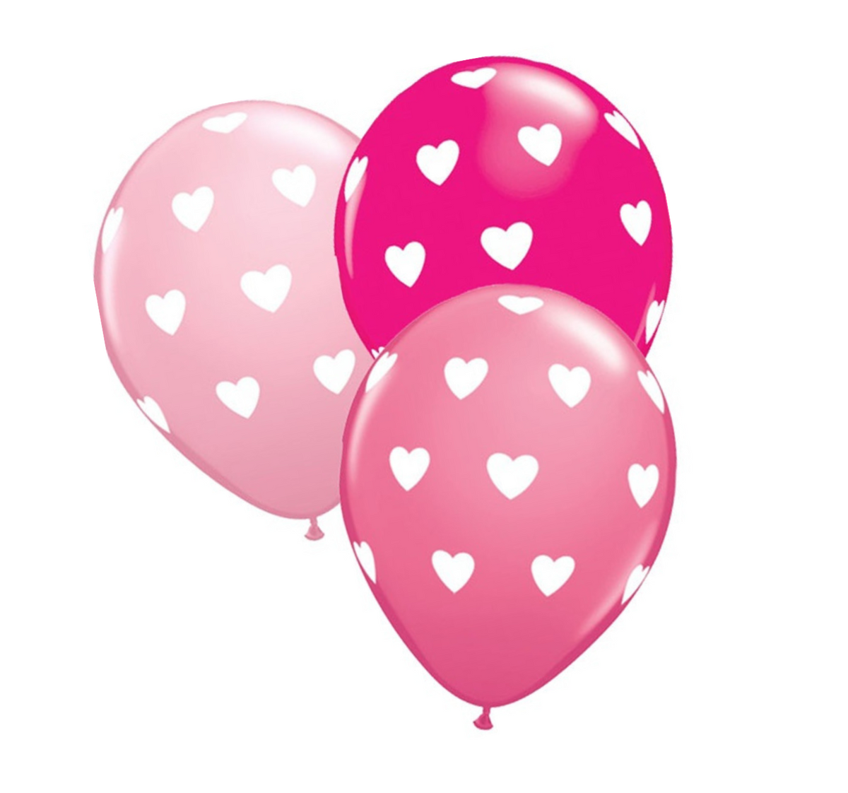 Giant Hearts Pink Balloons 11&quot;