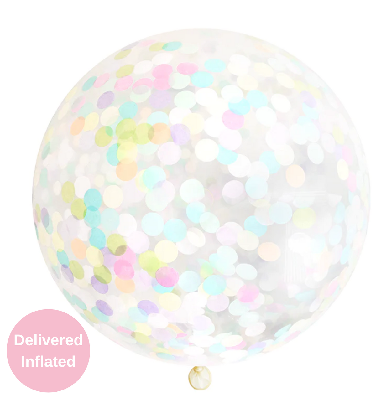 Pastel Rainbow Giant Confetti Balloon 36&quot;