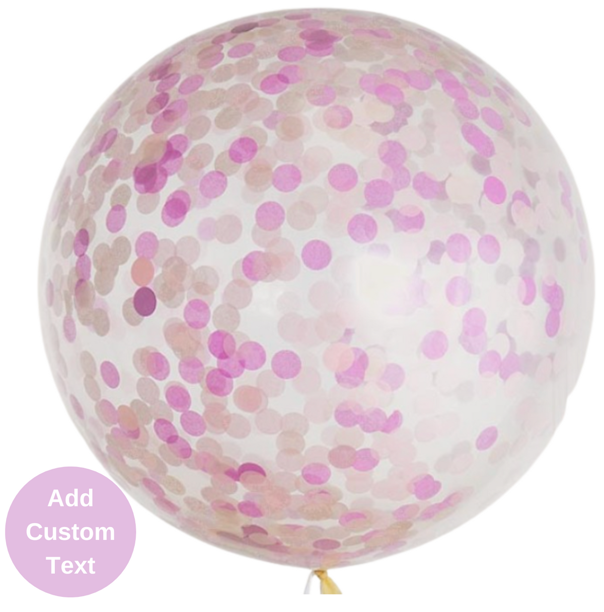 Classic Pink Giant Confetti Balloon 36&quot;