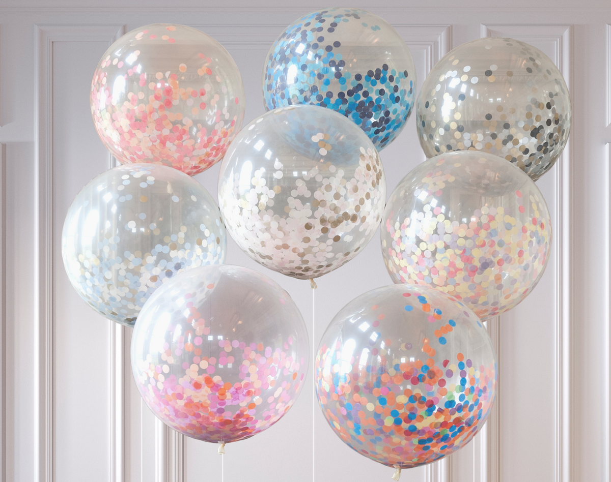 Giant Rainbow Confetti Balloon 36&quot;