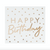 Gold Foiled Happy Birthday Paper Napkins