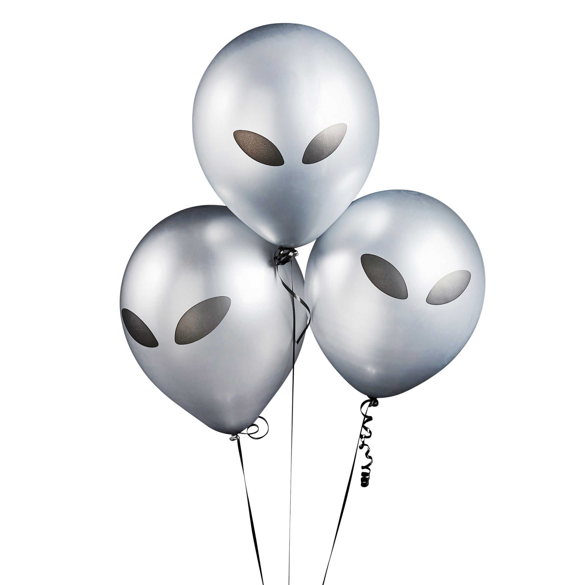 Silver Alien Balloons
