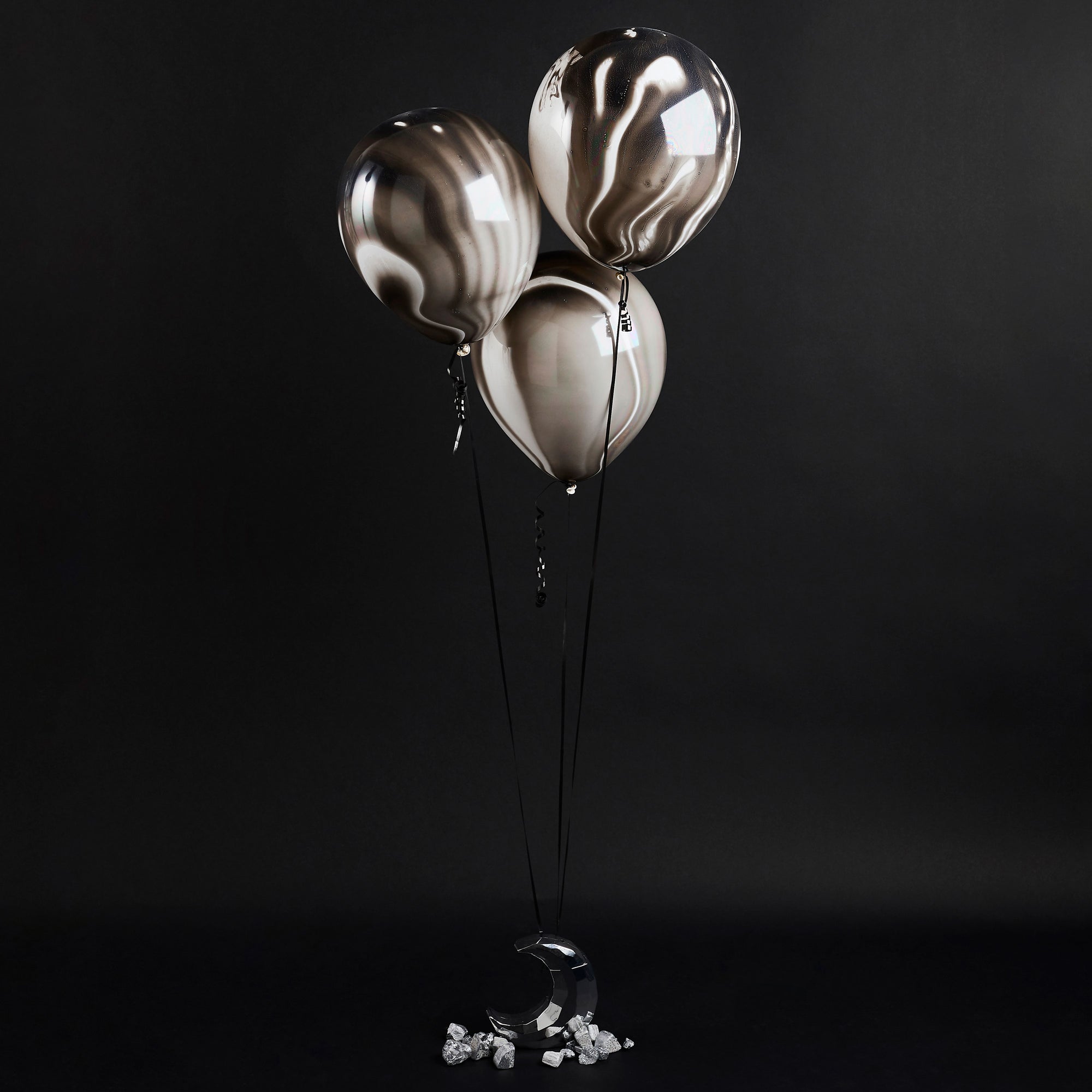 Black Marble Balloons