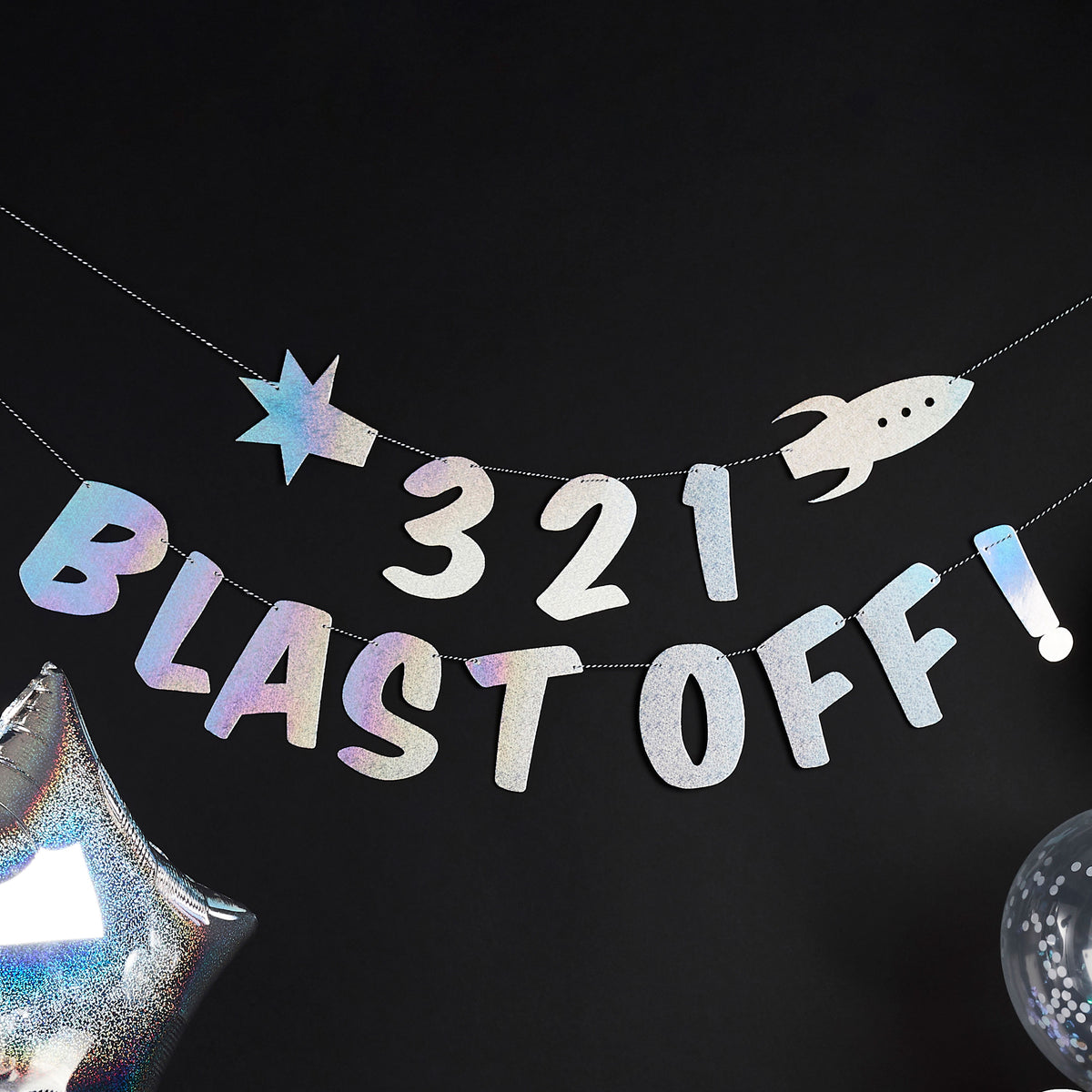 Blast Off 3 2 1 Banner