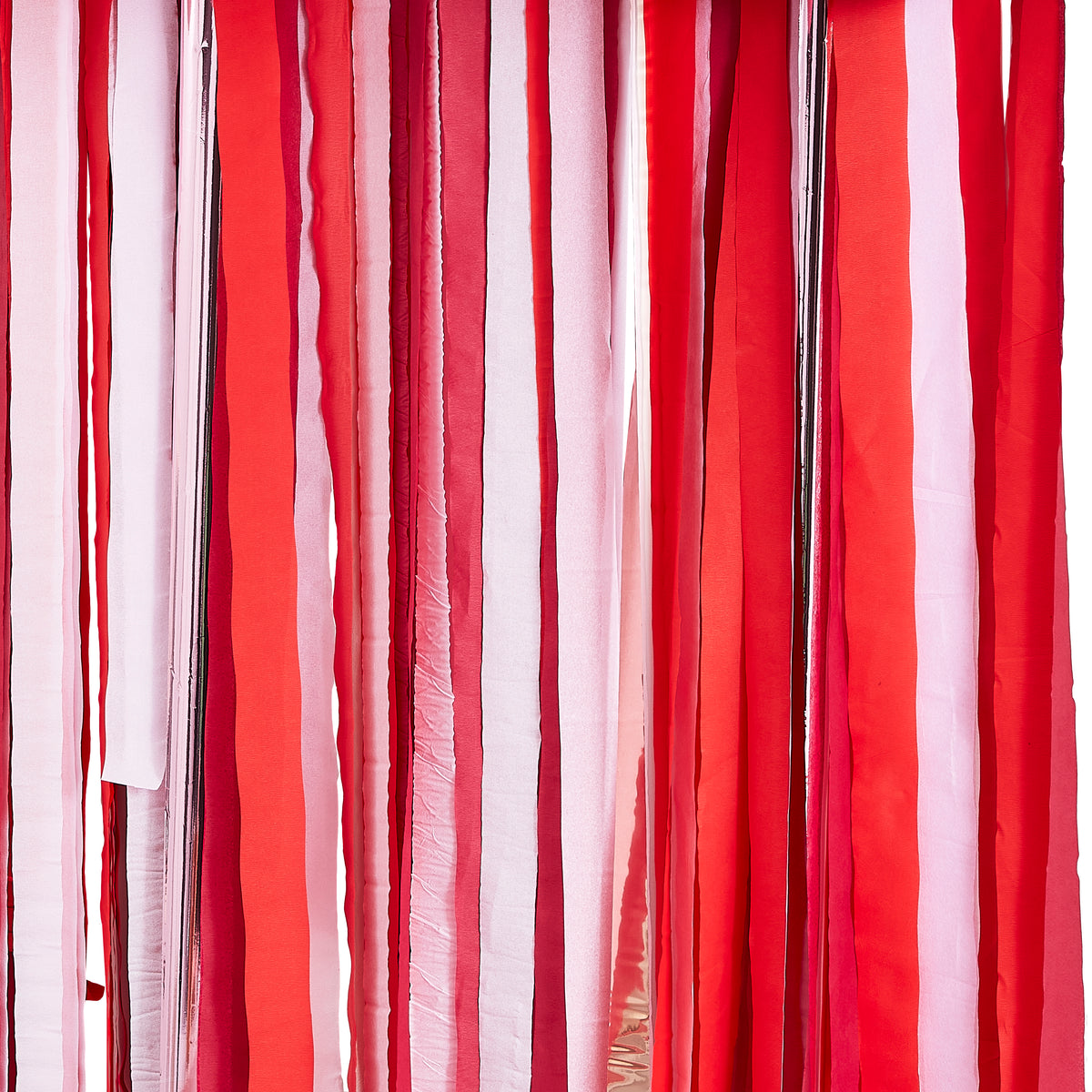 Rose Gold, Pink &amp; Red Streamer Party Backdrop