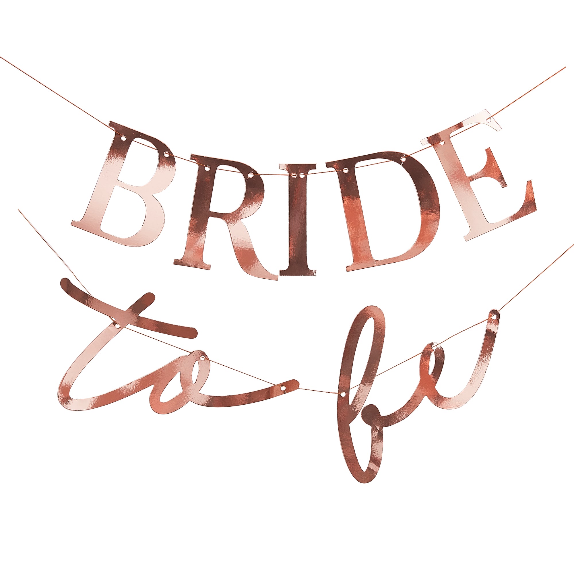Rose Gold Bride To Be Bunting