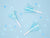 Sky Blue Fringed Party Horns