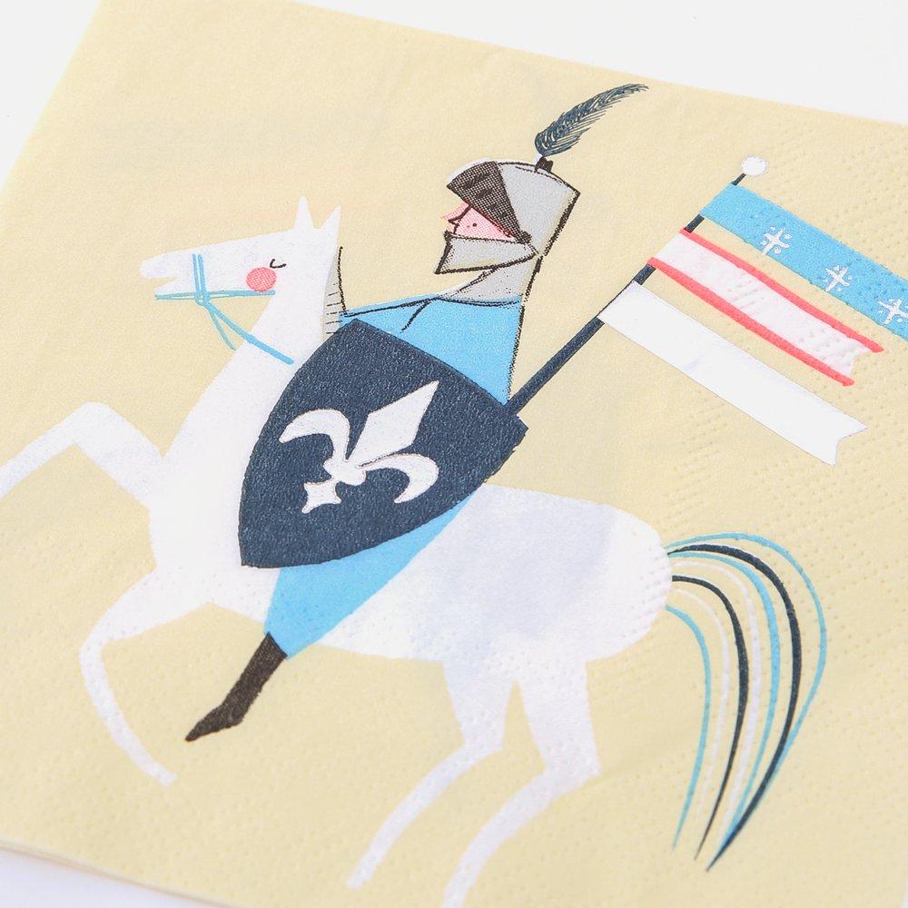 Dragon Knights Small Napkins by Meri Meri