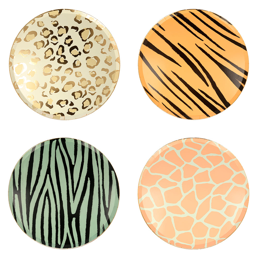 Safari Animal Print Dinner Plates 