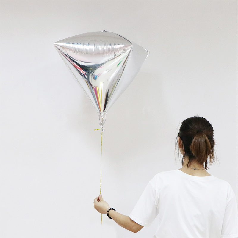 Silver Diamond  Balloon