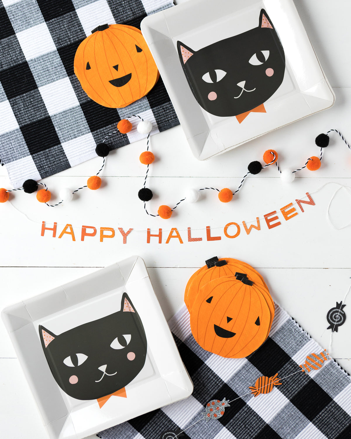 Happy Halloween Mini Banner Set