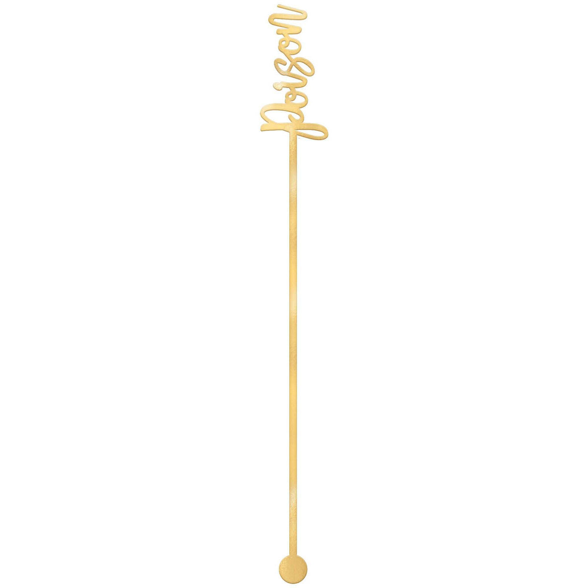 Metallic Gold Poison Drink Stirrers
