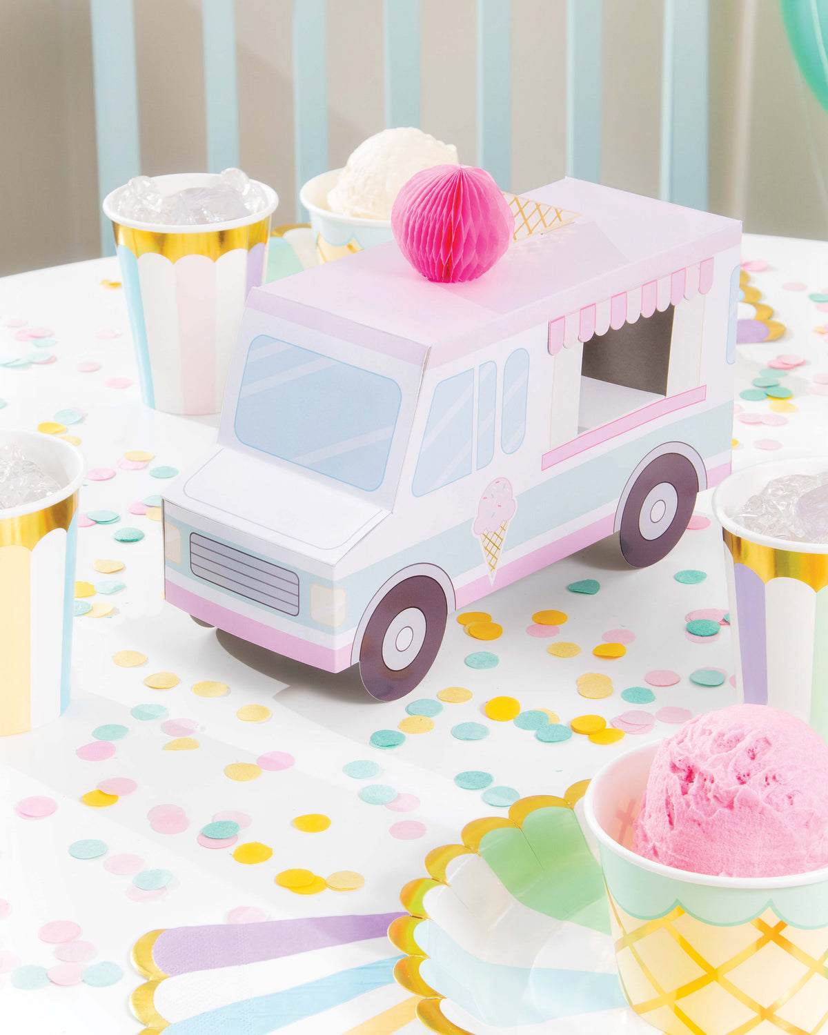 Ice Cream Party 3D Centerpiece 