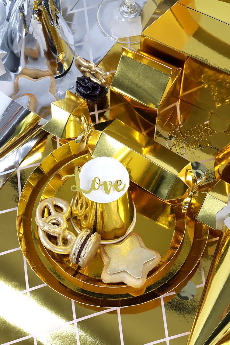 Metallic Gold Bon Bon Party Favors
