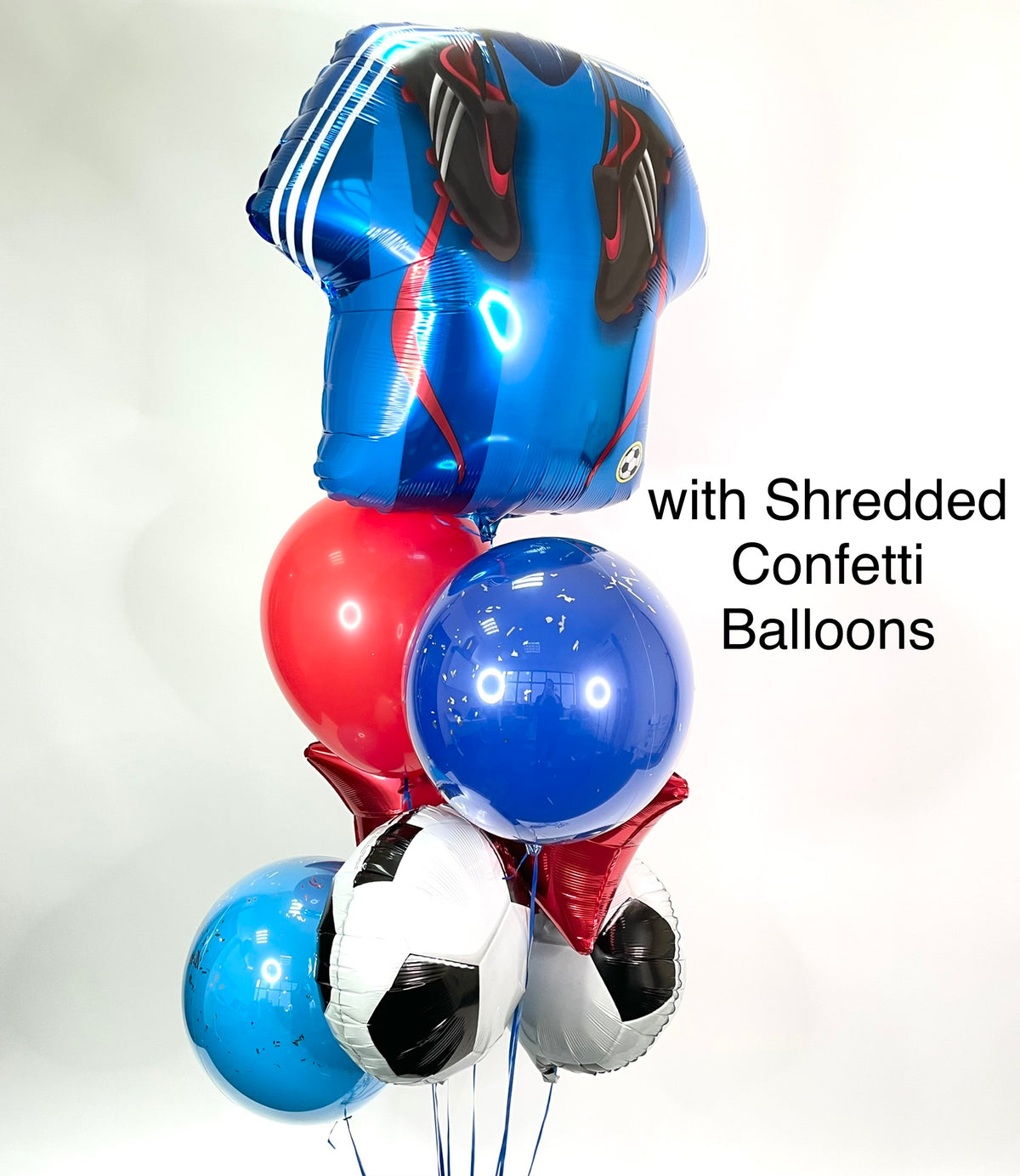 Soccer Player Foil Balloon Bouquet