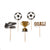Football Foil Cupcake Toppers