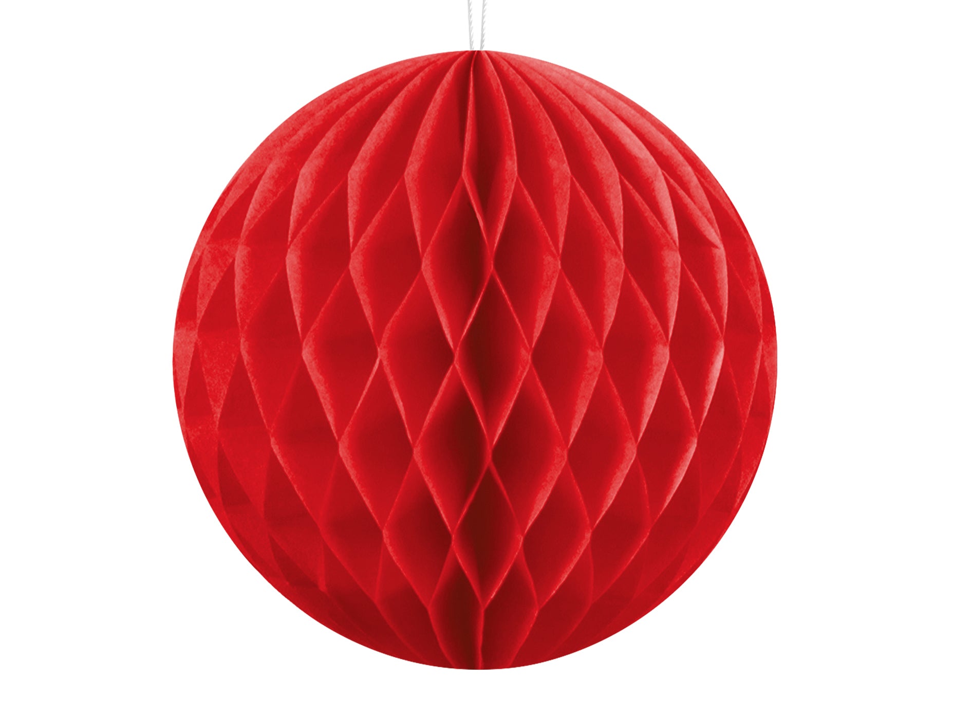 Red Honeycomb Tissue Ball 