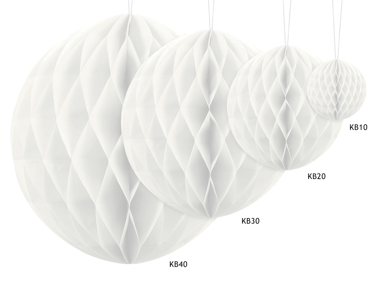 White Honeycomb Tissue Ball