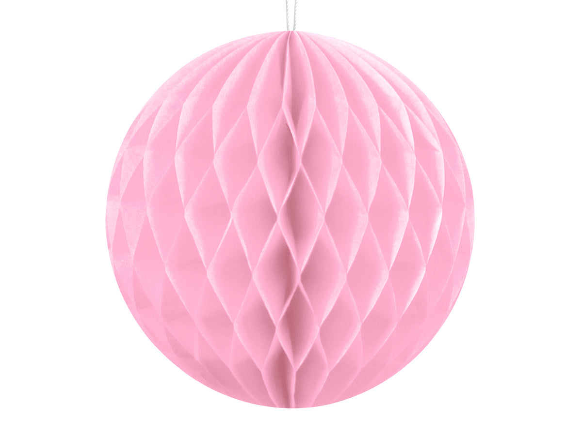 Light Pink Honeycomb Tissue Ball