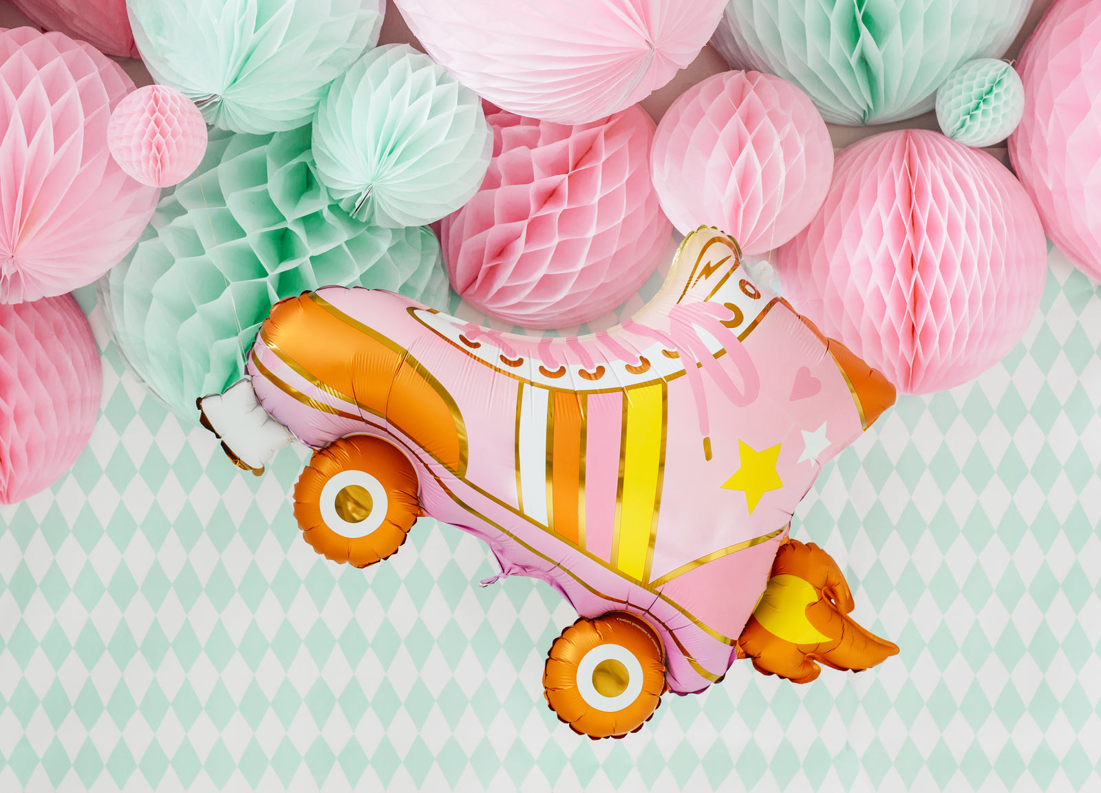 Light Pink Honeycomb Tissue Ball