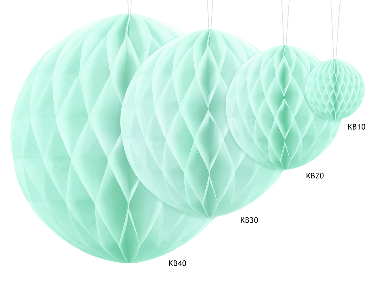 Light Mint Honeycomb Tissue Ball