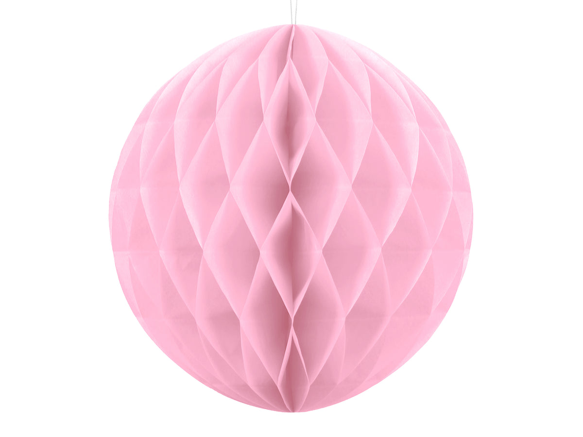 Light Pink Honeycomb Tissue Ball