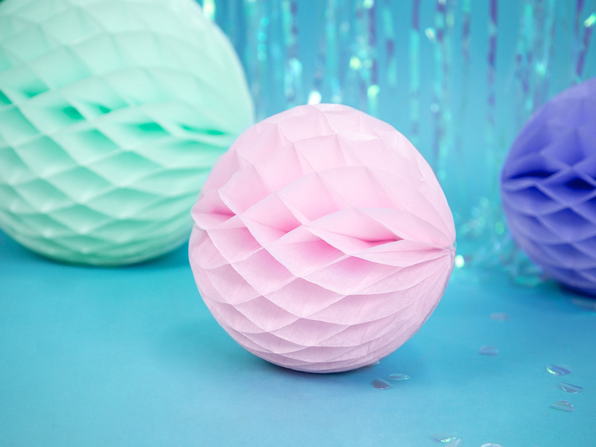Light Pink Honeycomb Tissue Ball
