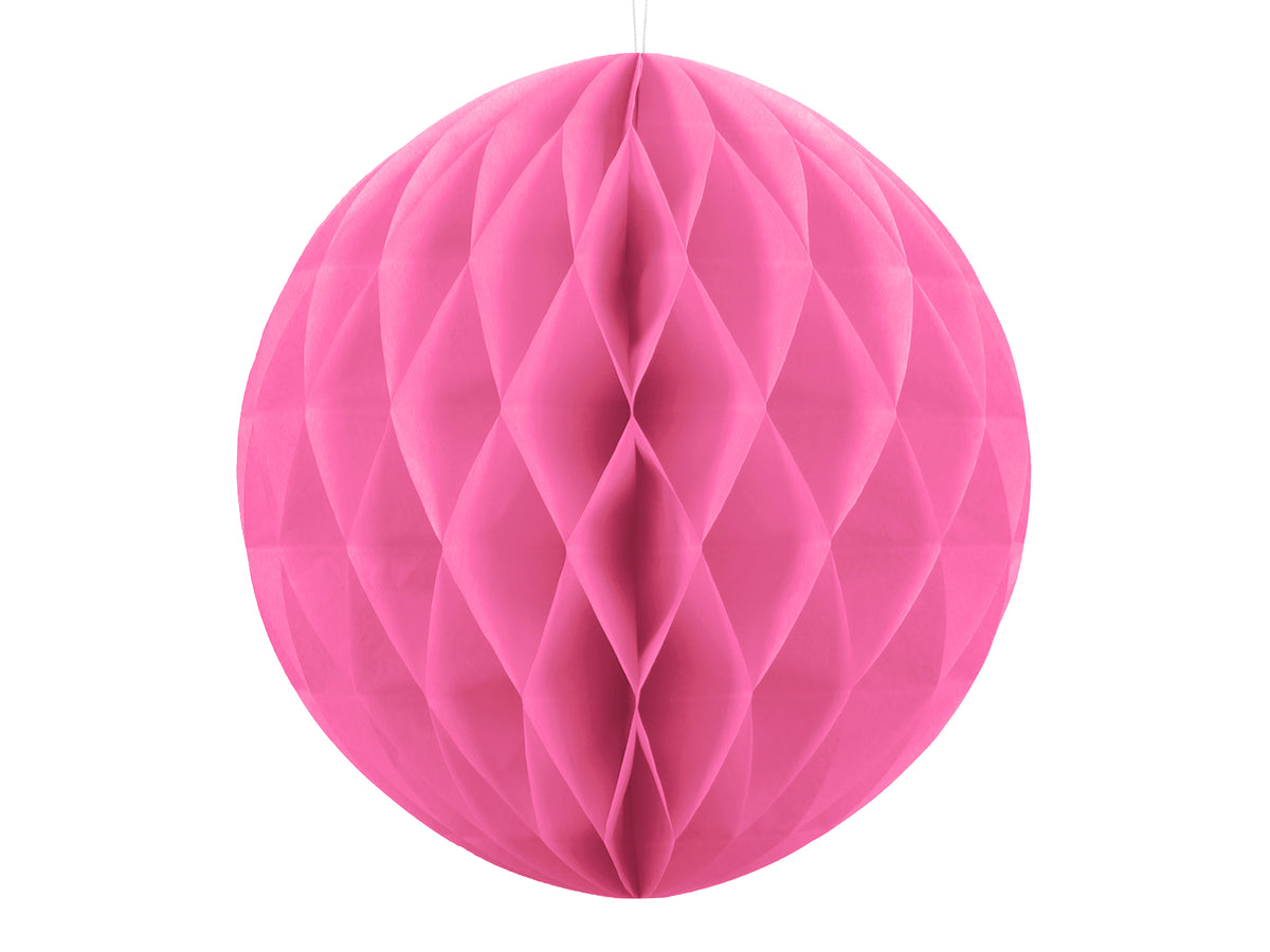 Dark Pink Honeycomb Tissue Ball 