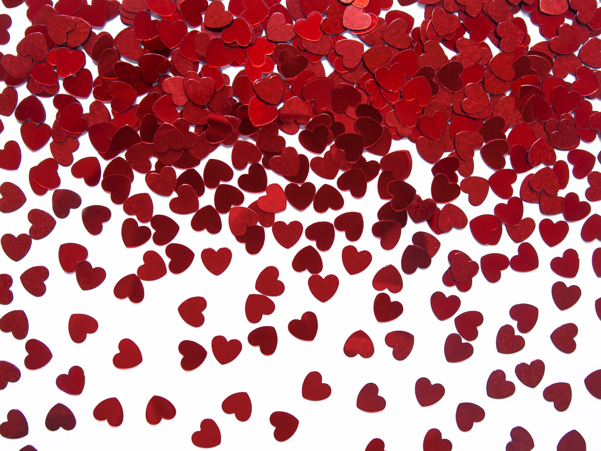 Red Hearts Mini Confetti 