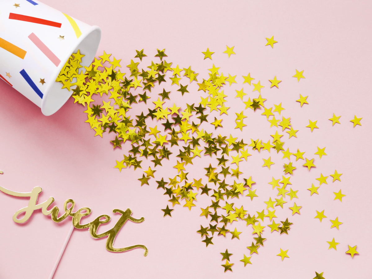 Gold Star Confetti 