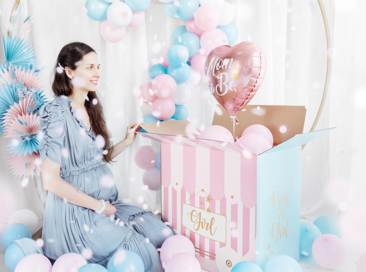 Gender Reveal Balloons Box