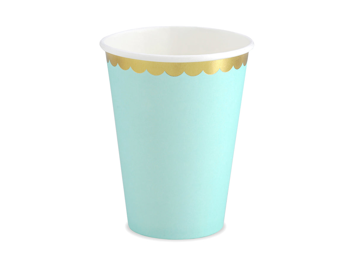 Pastel Mint Paper Cups 