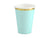 Pastel Mint Paper Cups 