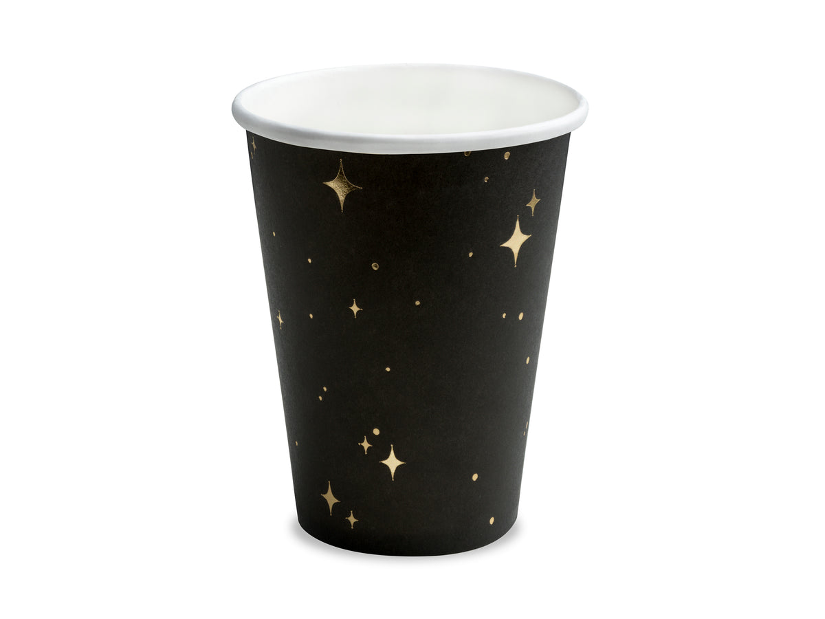 Black &amp; Gold Twinkles Cups
