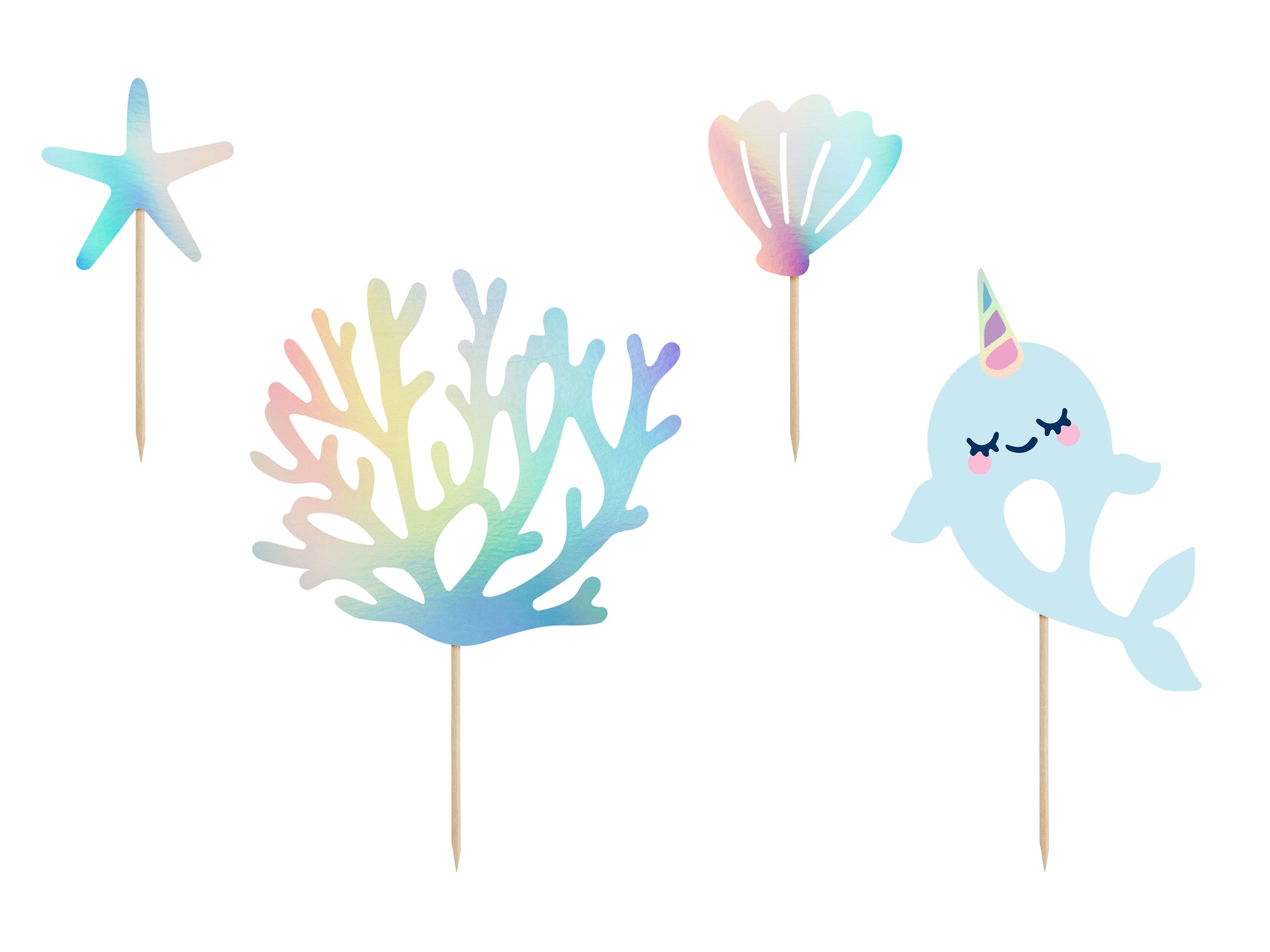 Narwhal Cake Toppers