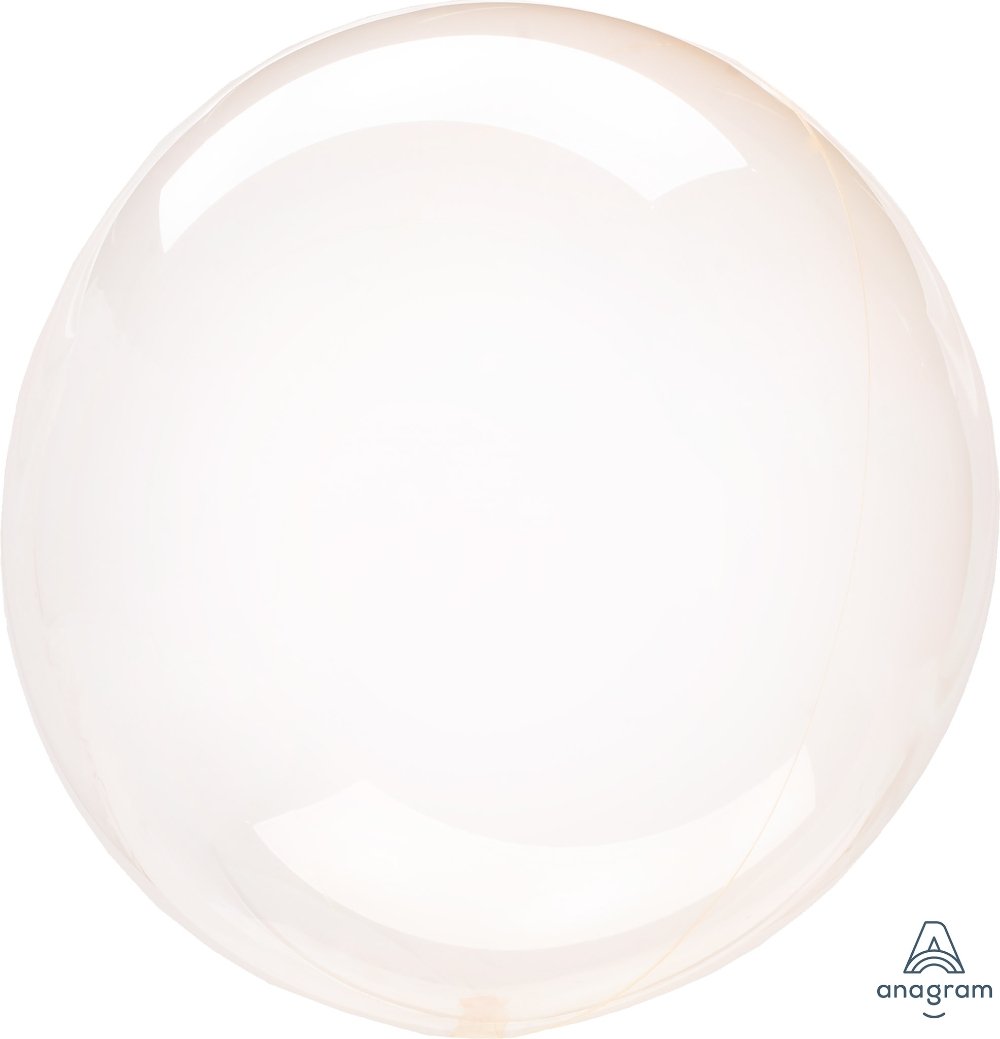 Orange Crystal Clearz Balloon