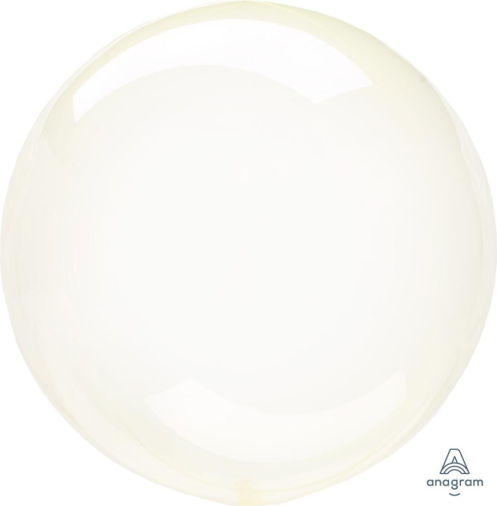 Yellow Crystal Clearz Balloon 
