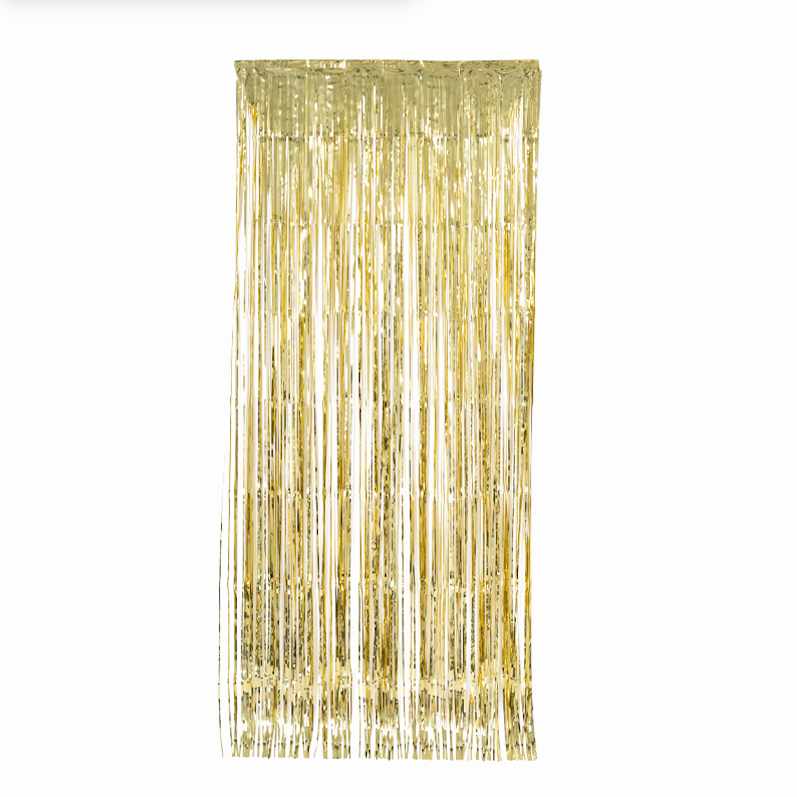 Metallic Gold Streamer Curtain