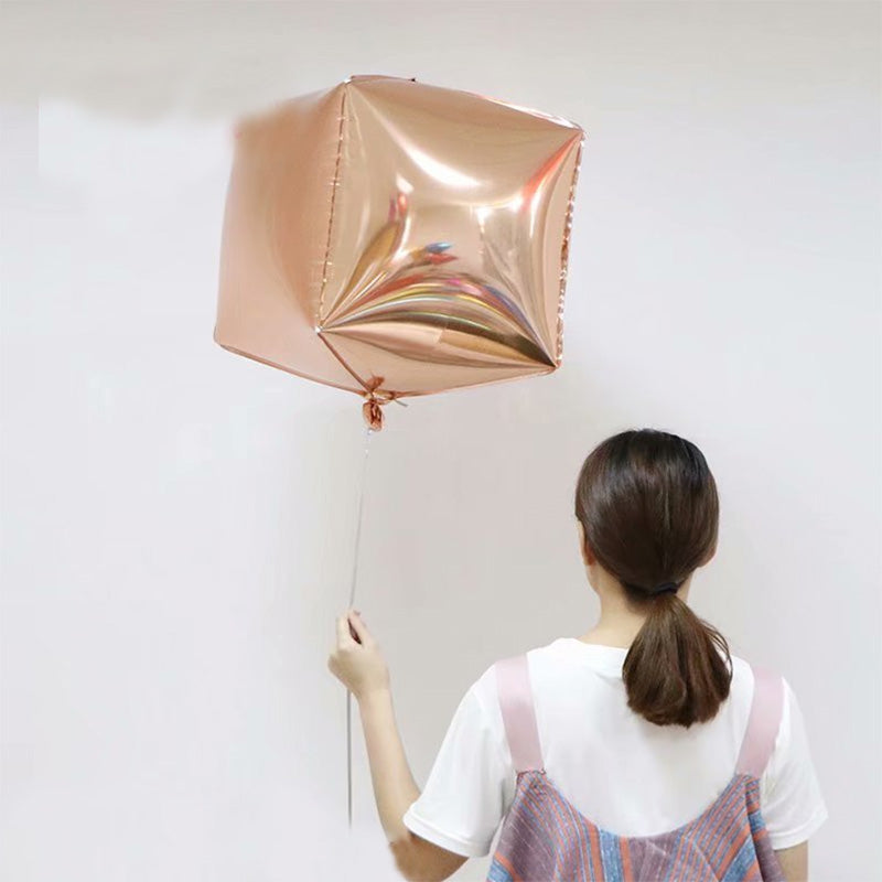 Rose Gold Cube Balloon