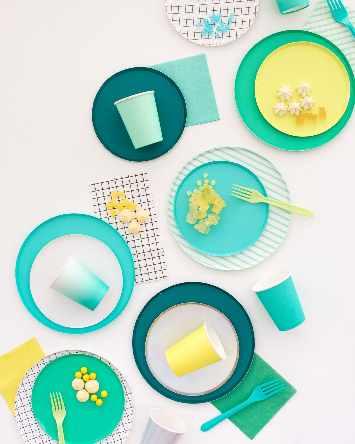 Forest Green Large Plates