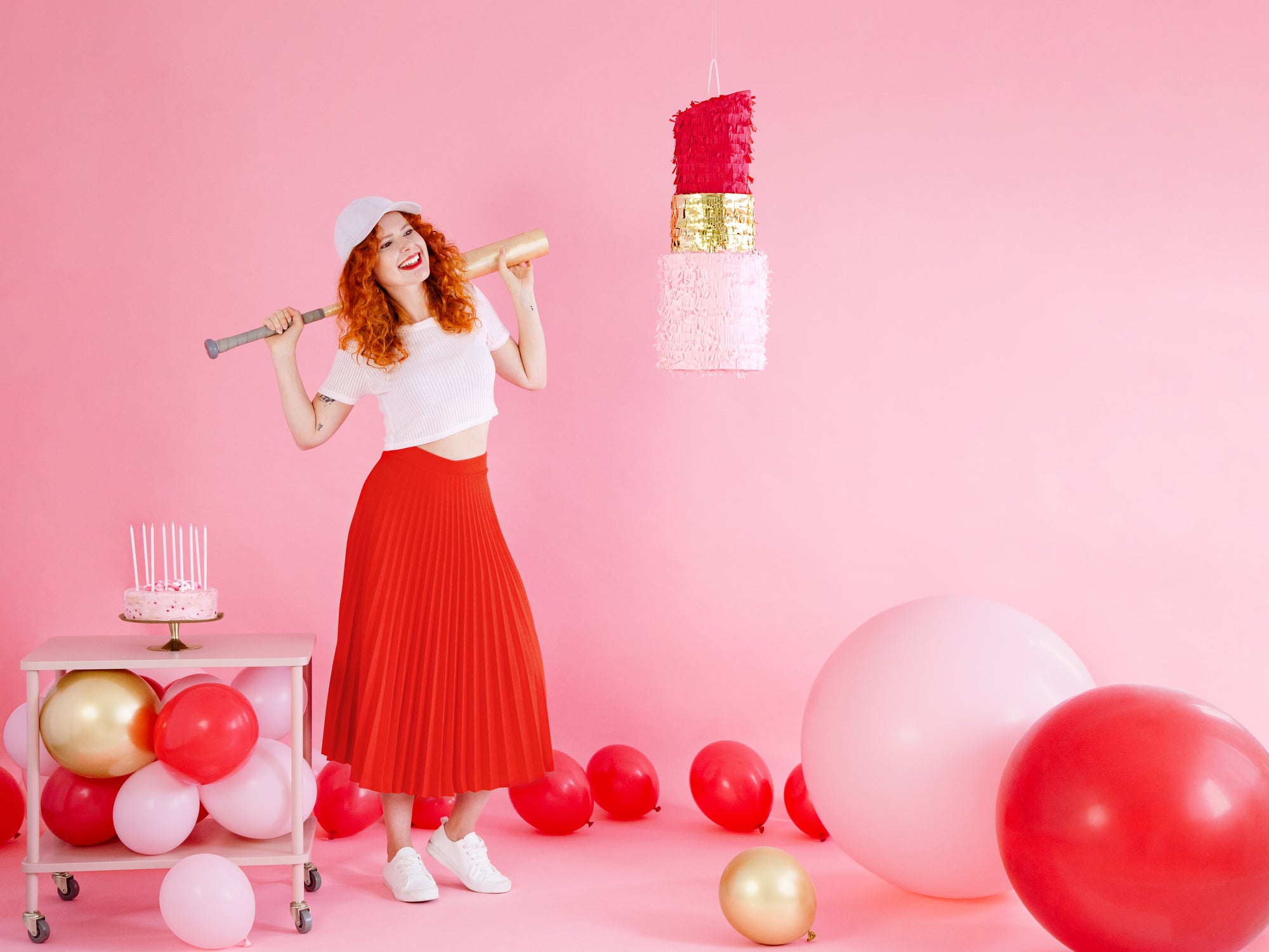 Round Pastel Red Balloon 