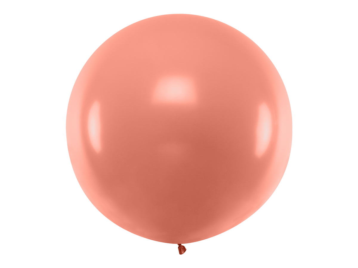 Round Metallic Rose Gold Balloon 